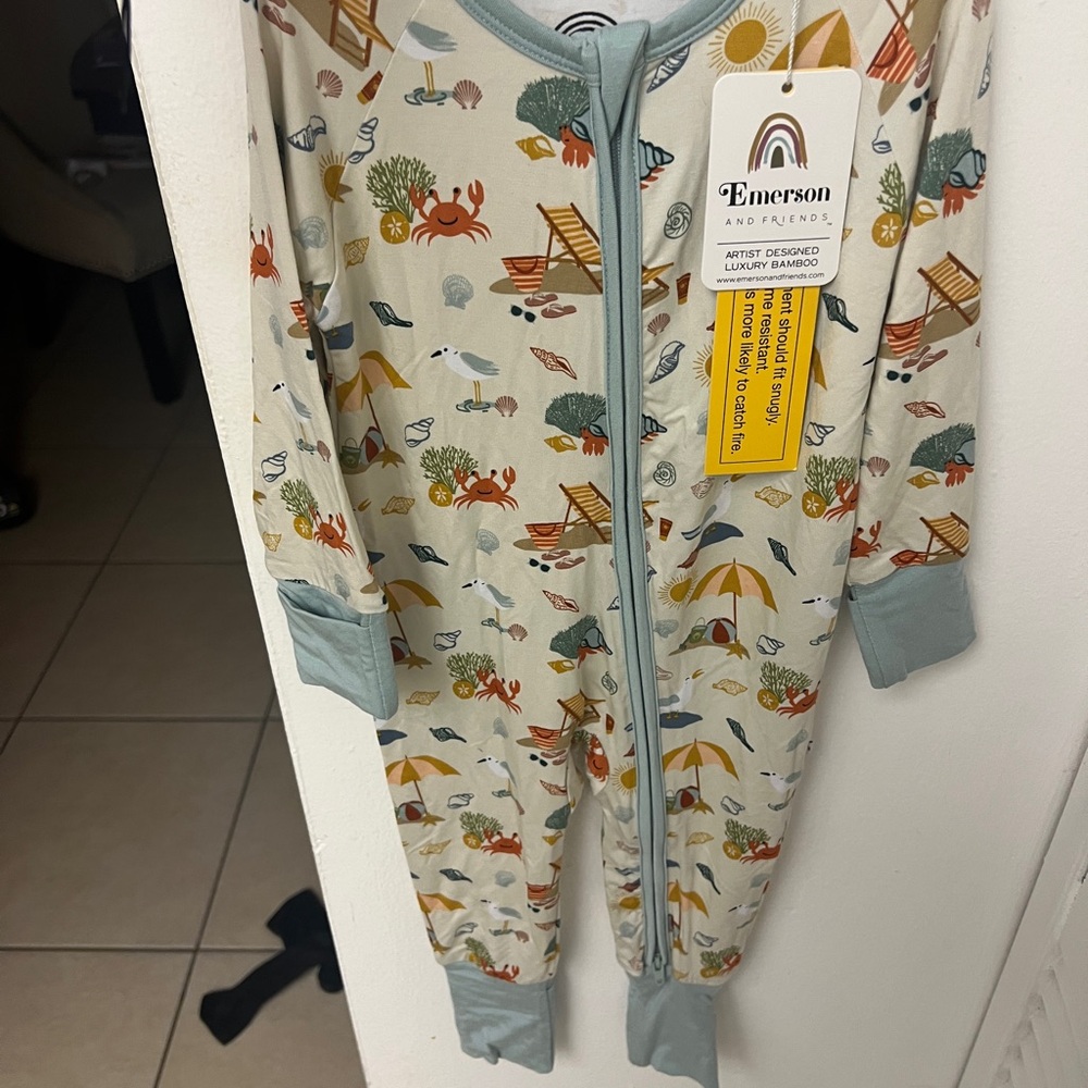 Emerson and Friends Luxury Bamboo Zip up Onesie